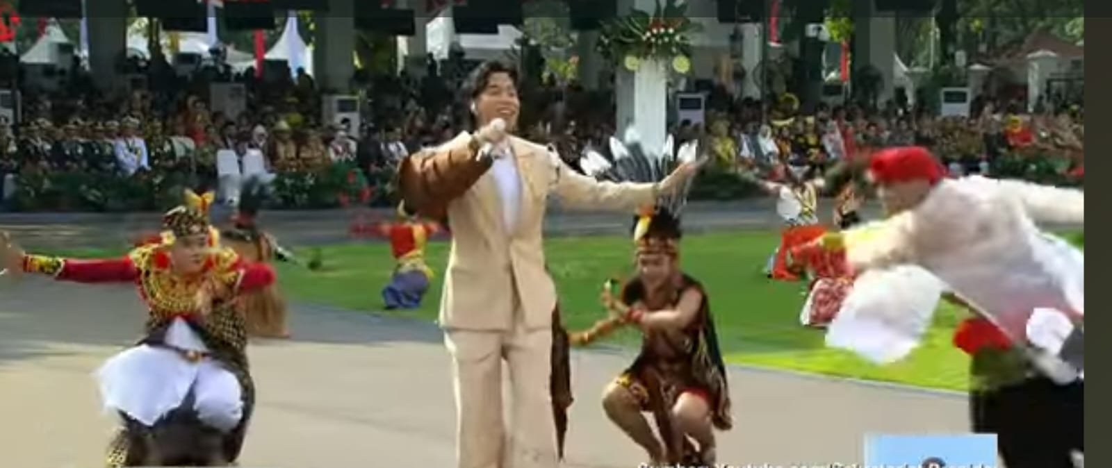 HUT RI, Vidi Aldiano Bawakan Lagu Zamrud Khatulistiwa