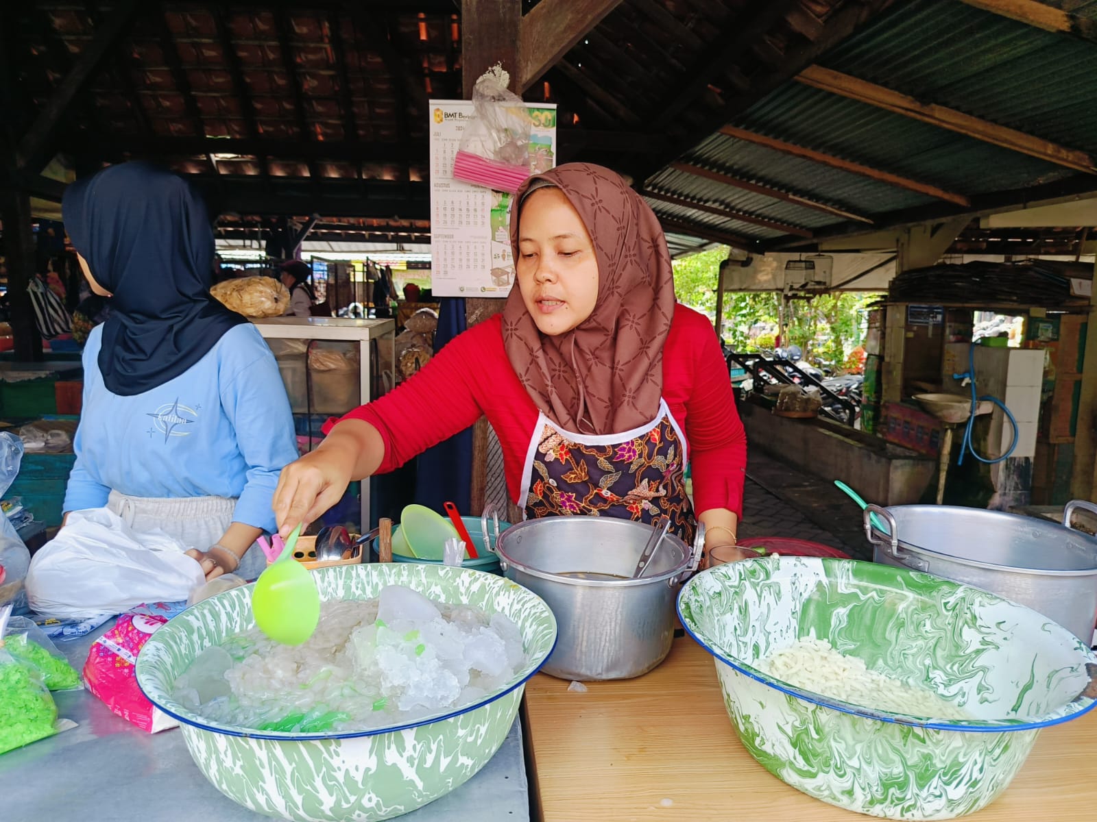Dawet Bantul, Minuman Segar di Tengah Keramaian Pasar Ngasem, Yogyakarta