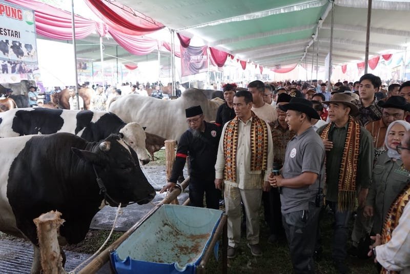 Mentan Tingkatkan Kesejahteraan Peternak dan Petani di Lampung